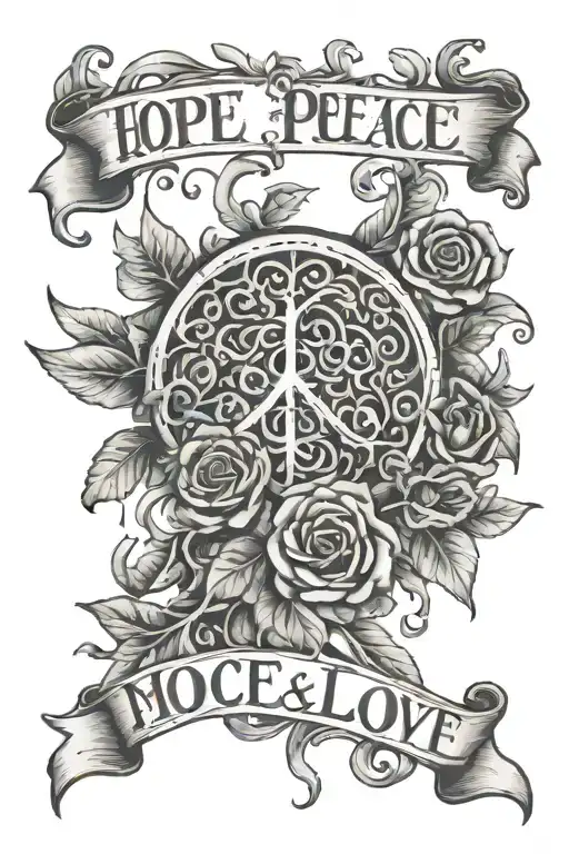 Hope Peace Love You More Than