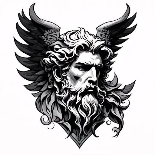 Kronus Greek Mythology Inner Bicep Tatto Design