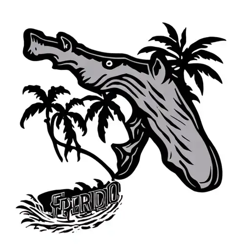 Florida Emblems All In Black