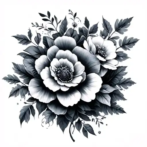 Curley Hair Into Flowers Growing