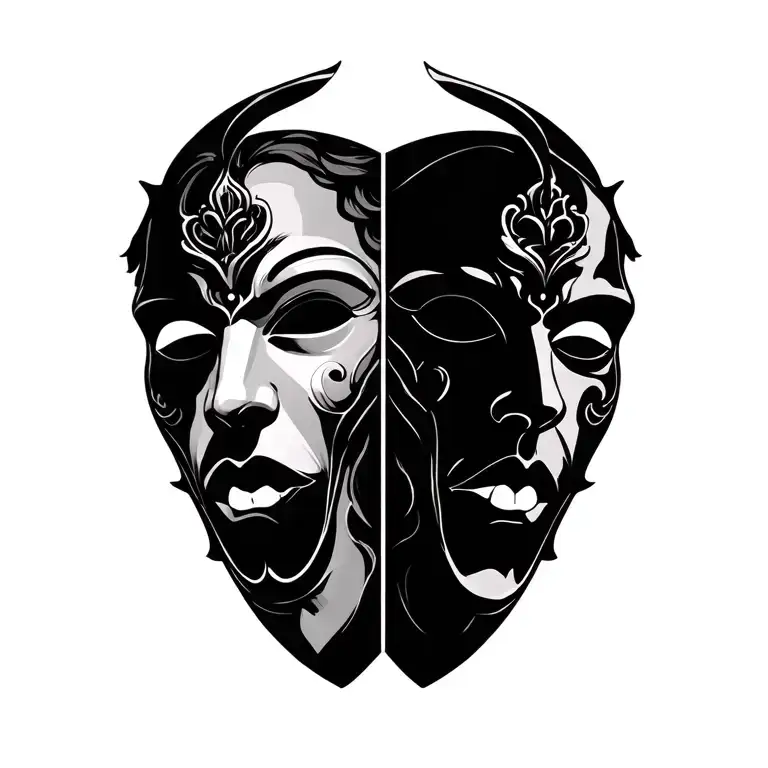 Gemini Masks Tragedy And Comedy