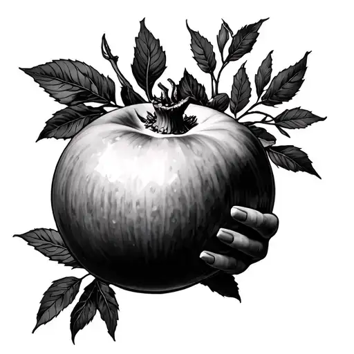 Goddess Persephone Holding A Pomegranate