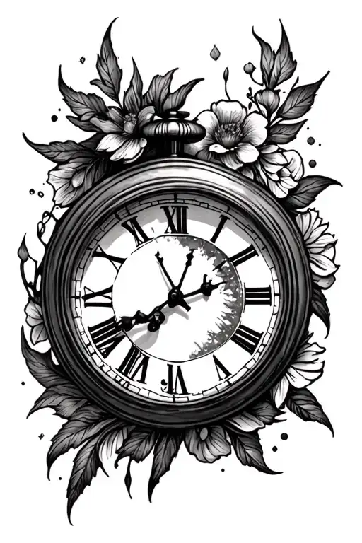 Miscarriage Tattoos With Clock