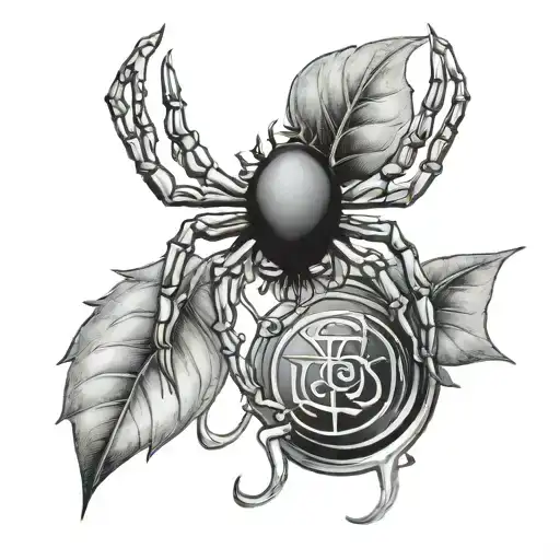 Music Notes And Spider Family Crest