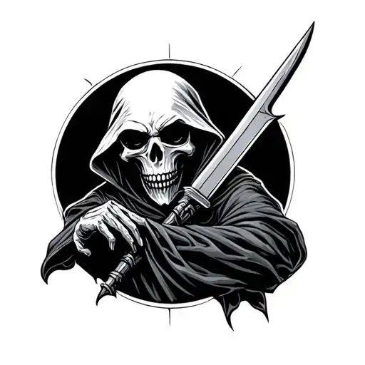 Grim Reaper With Syth