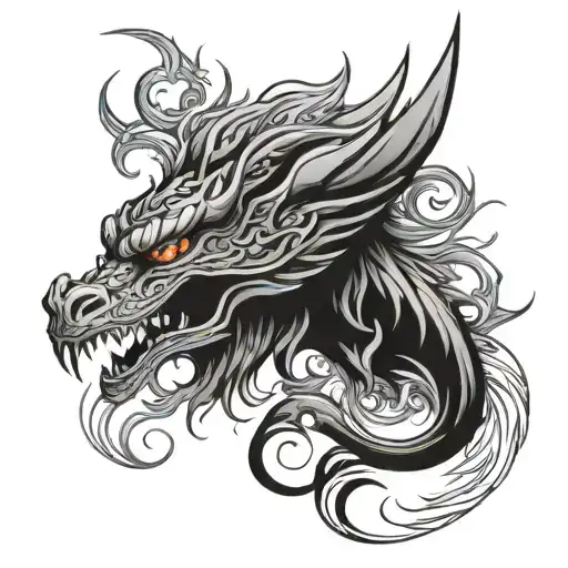 Dragon Phoenix Face Morphing