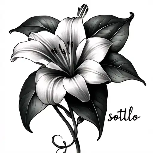 Lilyflower With Sottilo Name Written
