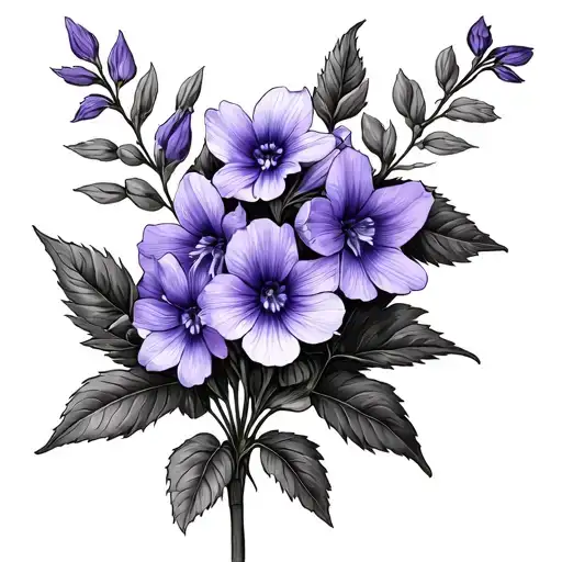Larkspur And Violet