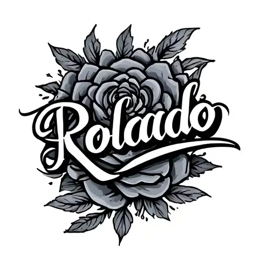 Name Rolando With Calligraphy Cursive