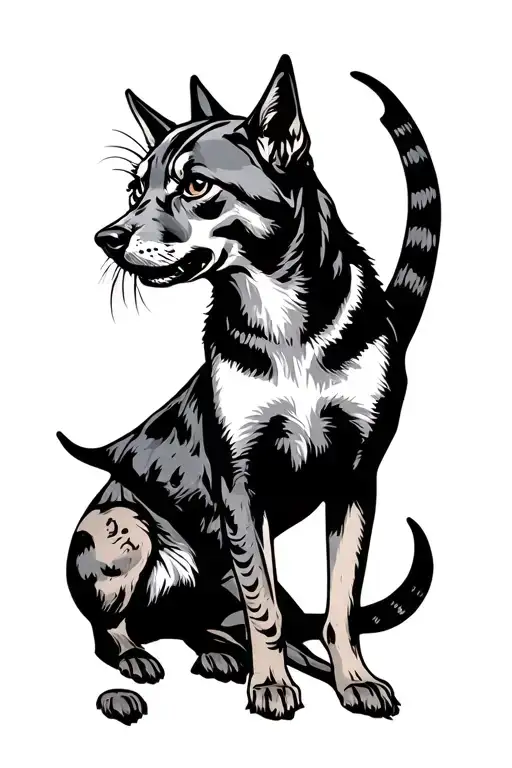 Hounds Treeing A Bobcat