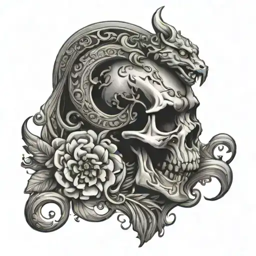 Old Mythological Meaning Tattoo Design