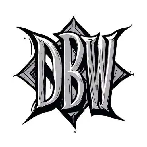 Tattoo With The Letters Dbw
