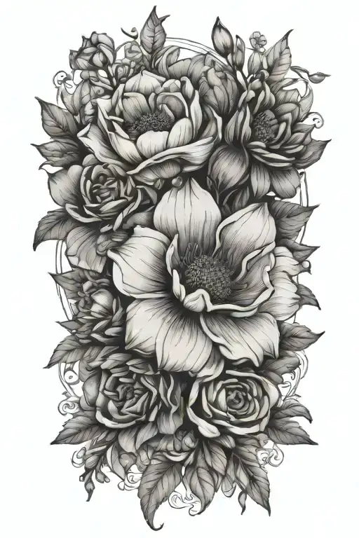 October And November Birth Flower Bouquet