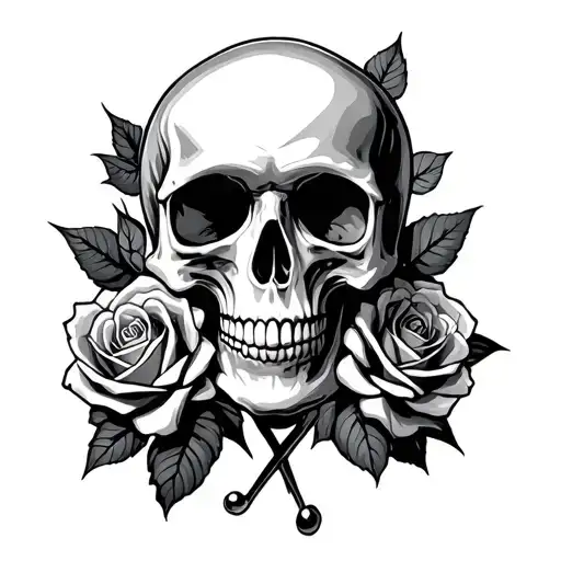 Skull And Roses