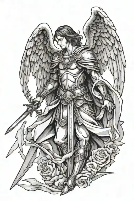 Archangel Gabriel With A Sword