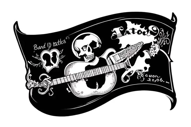 Band Tattoo With Birth Details