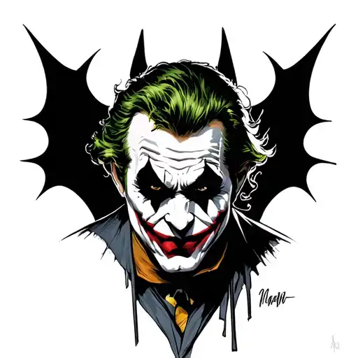 Joker Mix With Batman Logo