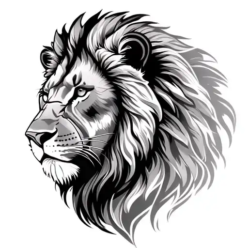 Half Tattoo I Need A Feminine And Masculine Looking Tattoo With A Lion With Versace Pattern