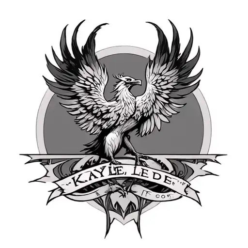 Phoenix With The Name Kaylee Hidded In It