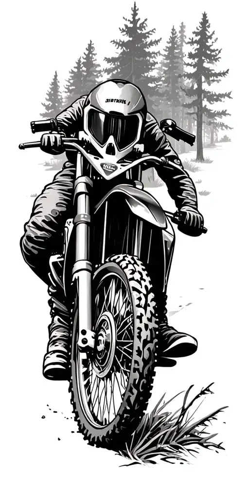 Dirtbikes Hunting Gear Woods Surrounded