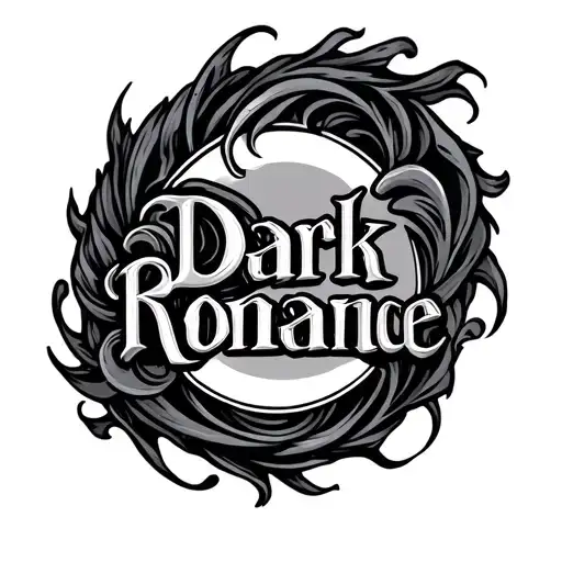 Dark Romance Logo Surrounded By Swirling
