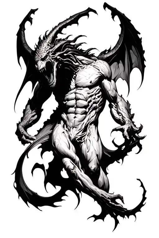 Demon Transforming Into Human