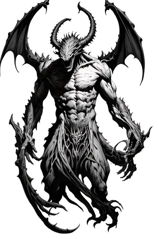 Demon Transforming Into Human