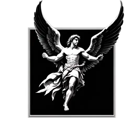 Archangel Michael Flying