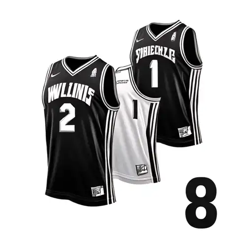 3 Basketball Jerseys With Number 2 Number 1 And Number 8