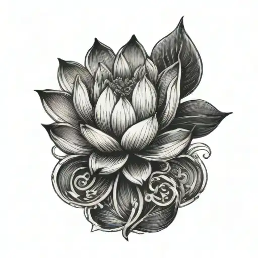Lotus Flower Ring Finger