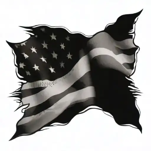 Police Military Usa Flag Tactical Memorial