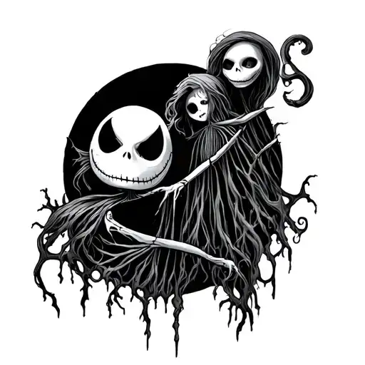 Nightmare Before Christmas In Black