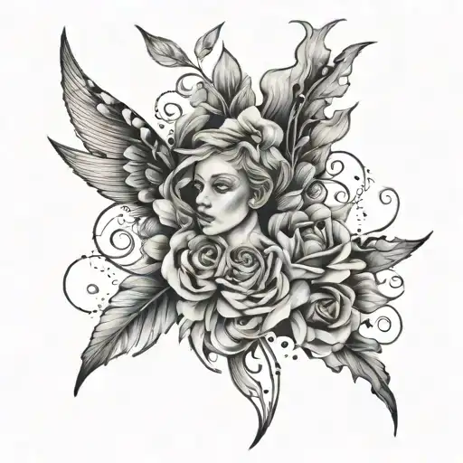 Arts Inspired Tattoo Featuring