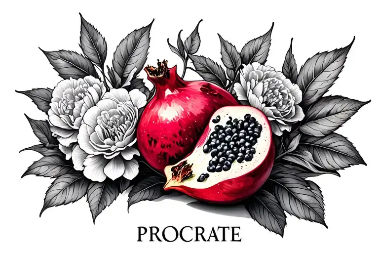 Infertility Awareness Pomegranate And Carnations