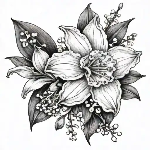 Daffodil And Lily Of The Valley