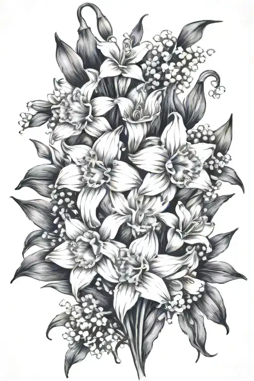 Daffodil And Lily Of The Valley Bouquet