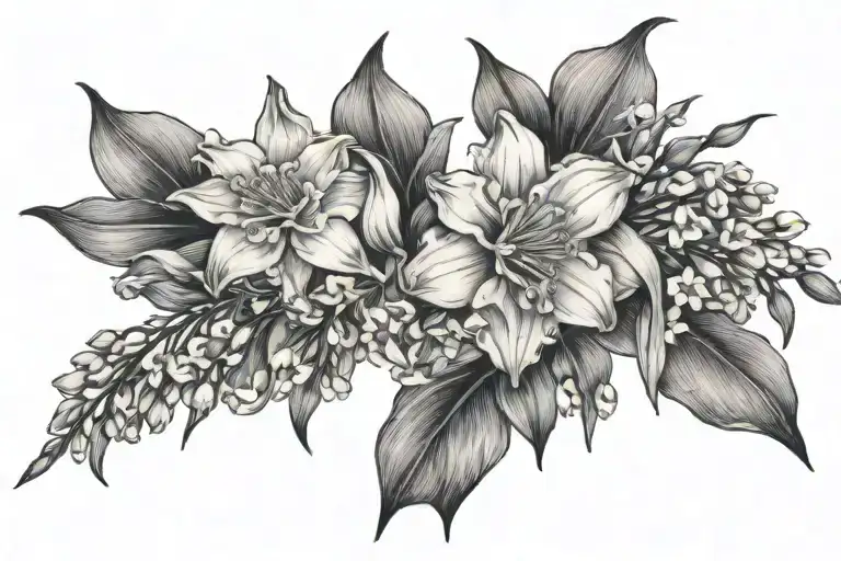 Daffodil And Lily Of The Valley Bouquet