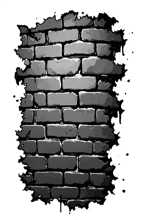 Brick Wall Being Torn
