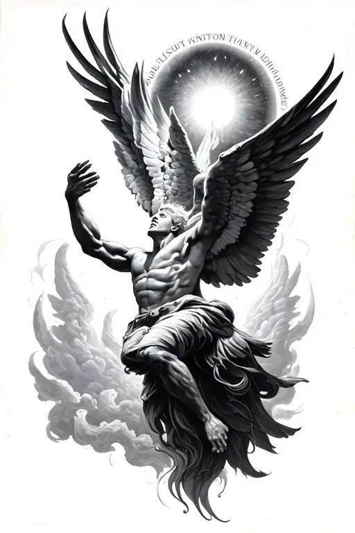 Icarus Falling From Sun