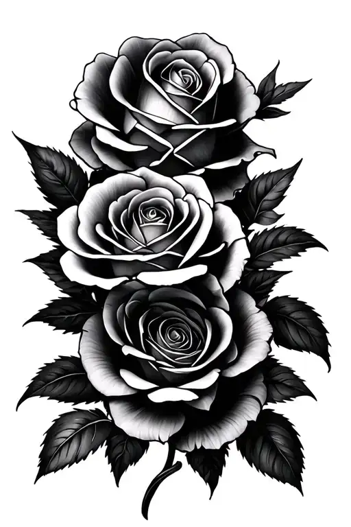 Lys Flower And Roses