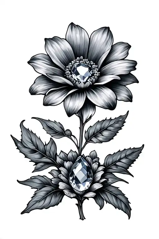 Birthstone And Flower