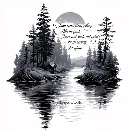 River With Bible Verse