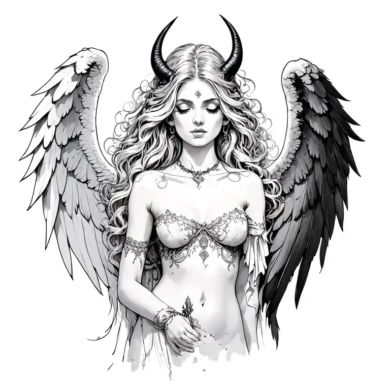 Angel And Demon Woman