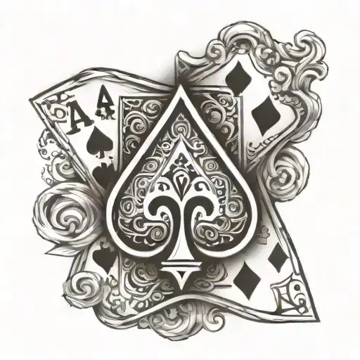 Ace Playing Card Behind Ear