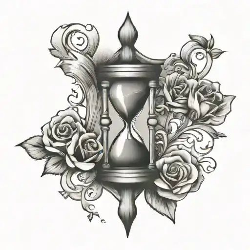 Hourglass With A Heart Inside