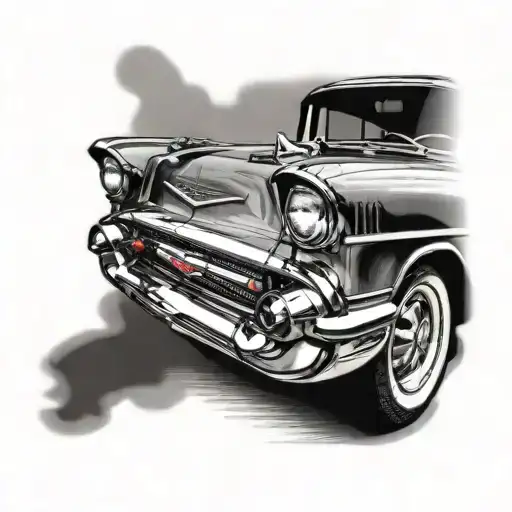 57 Chevy Parked