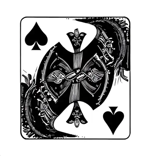 Black Jack Ace Of Spades And Jack Of Spades Playing Card