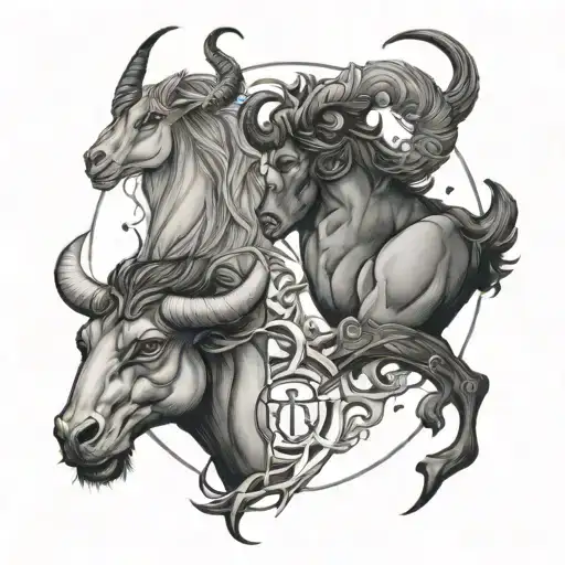 Combine A Capricorn Aquarius And Pisces Holding A Taurus