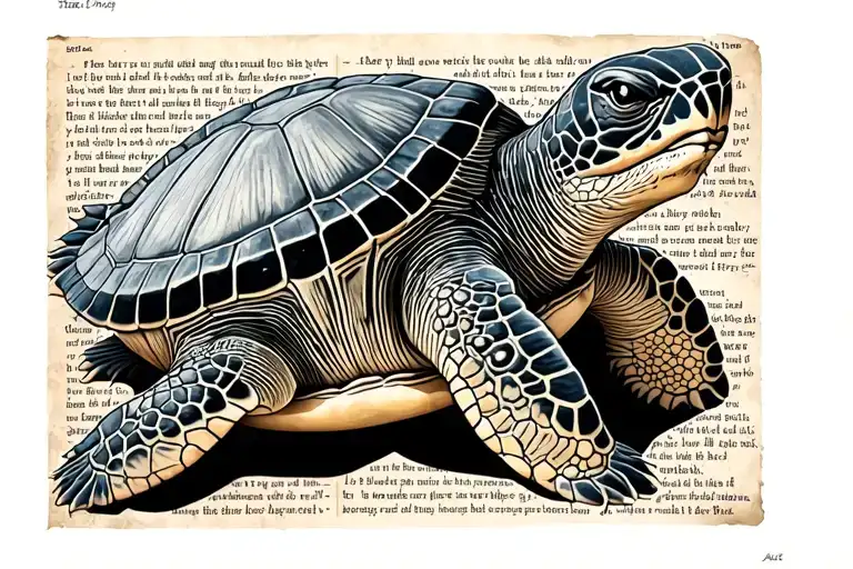 Sea Turtle Made Of Bible Scripture
