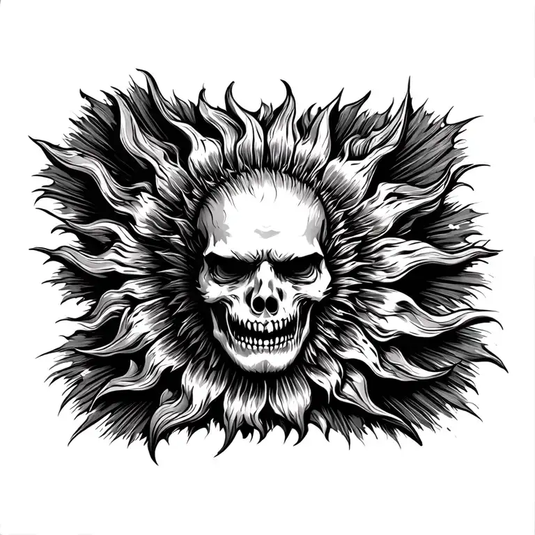 Radiating Sun Shining